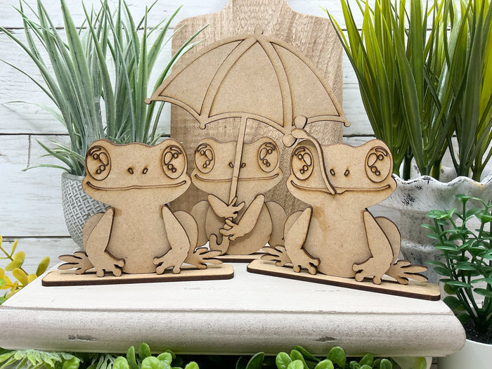 Spring Frog Trio Sitter Set DIY Kit