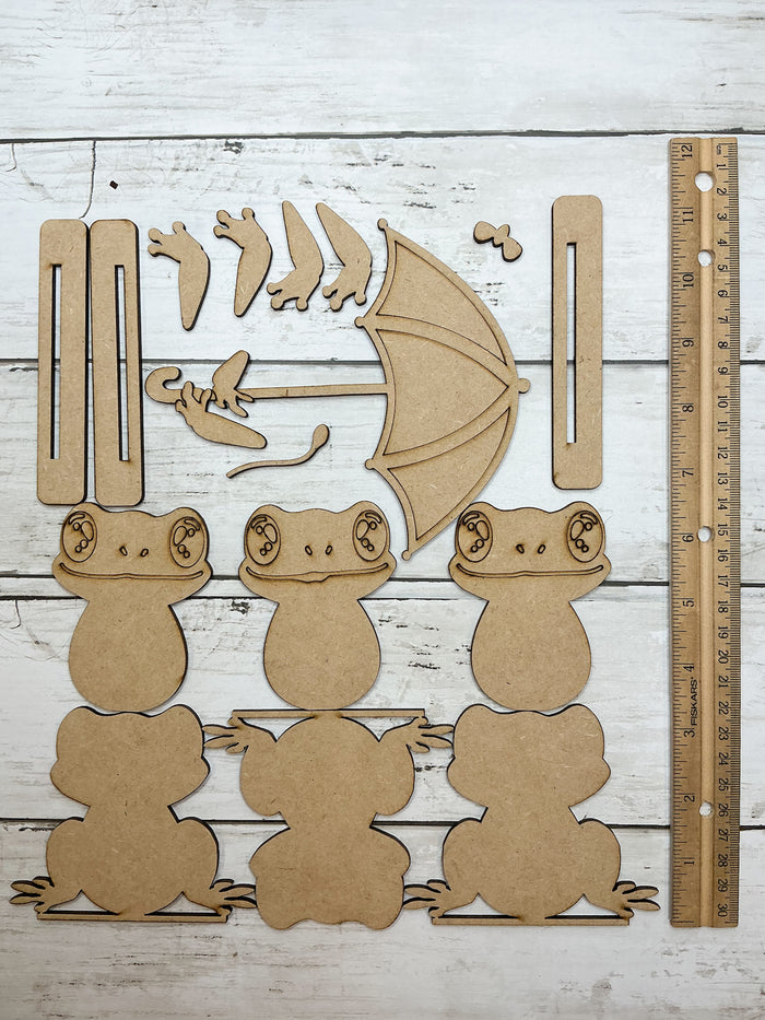 Spring Frog Trio Sitter Set DIY Kit