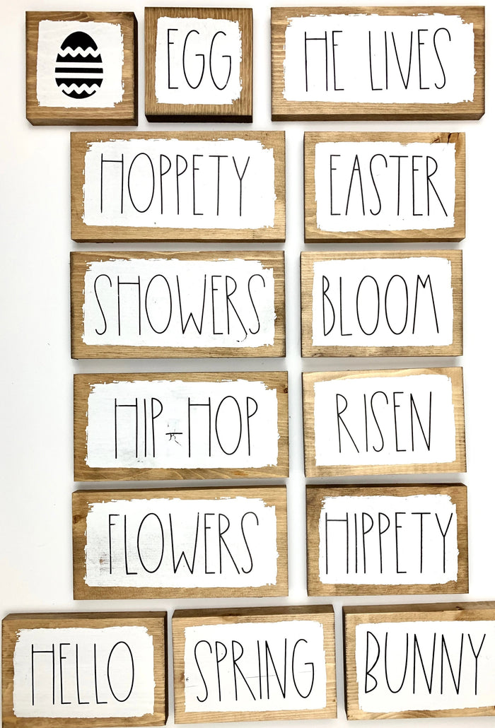 Spring Word Blocks