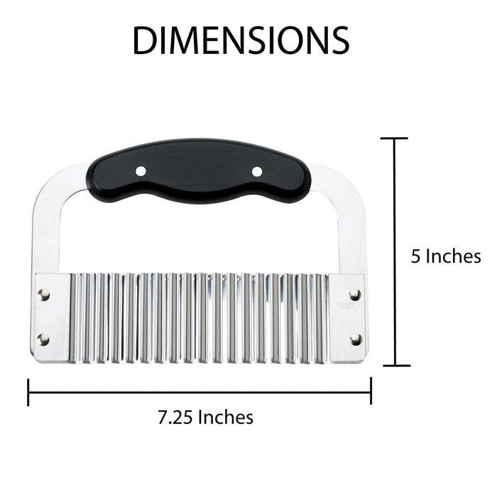 Stainless Steel Crinkle-Cut Wave Slicer