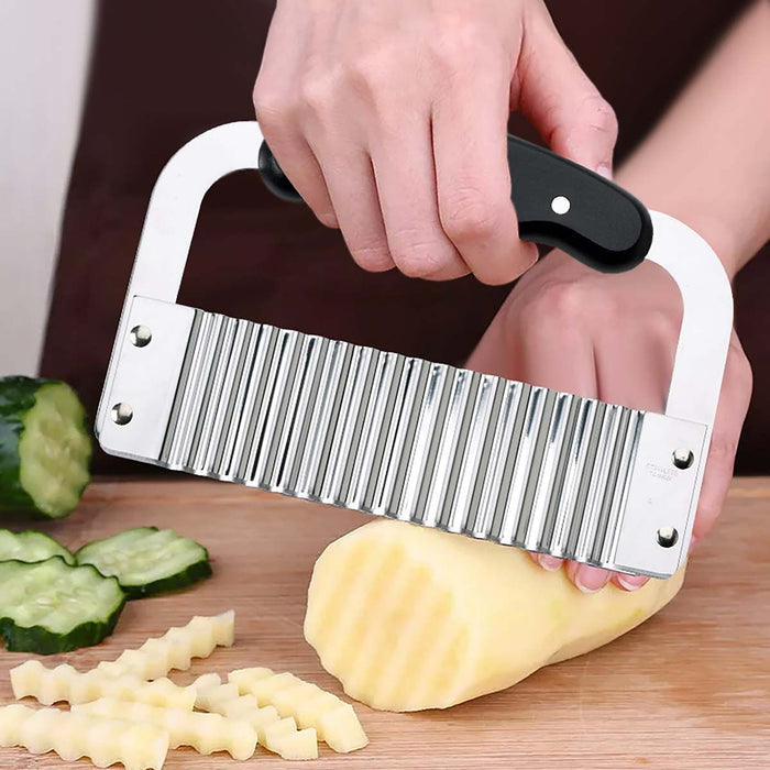 Stainless Steel Crinkle-Cut Wave Slicer