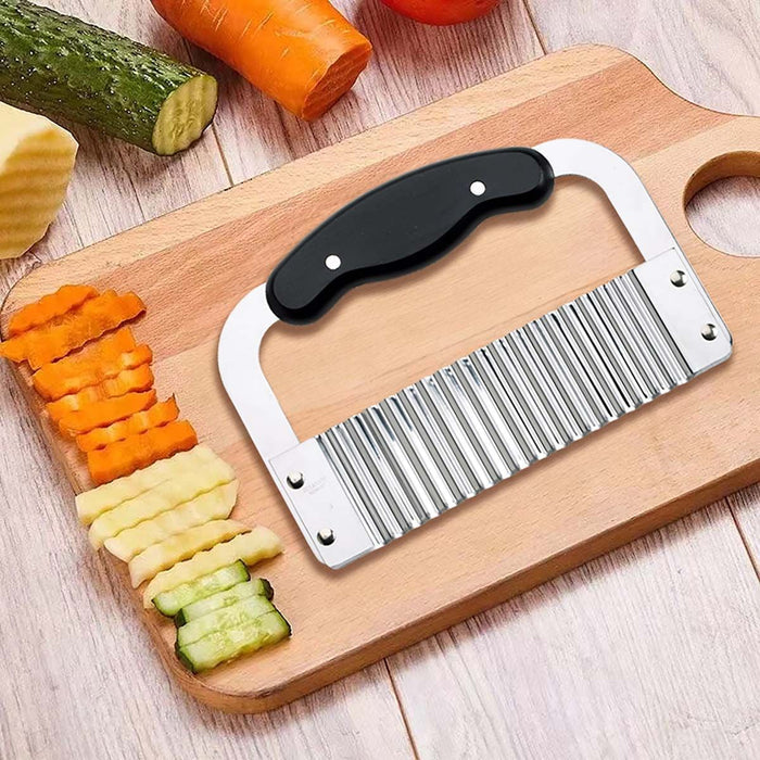 Stainless Steel Crinkle-Cut Wave Slicer