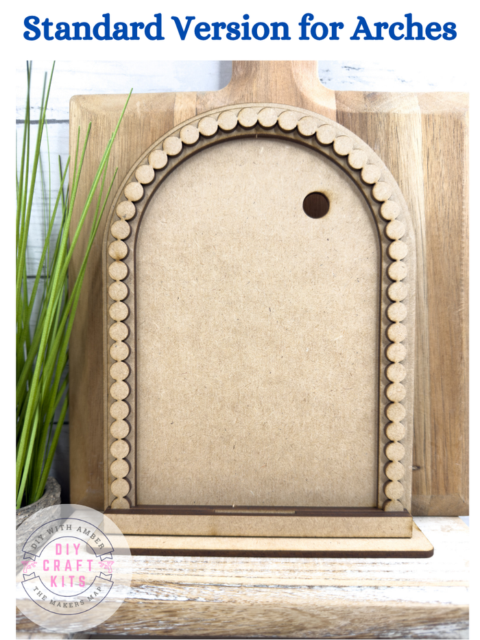 Standard Arch Beaded Framed Base for Interchangeable Arch inserts