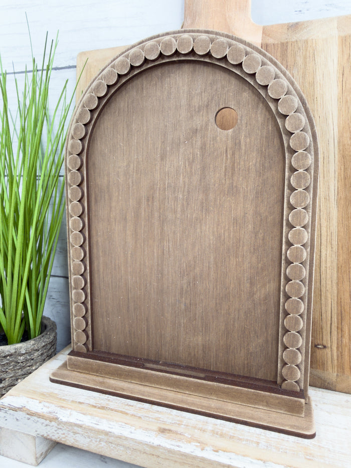 Standard Arch Beaded Framed Base for Interchangeable Arch inserts