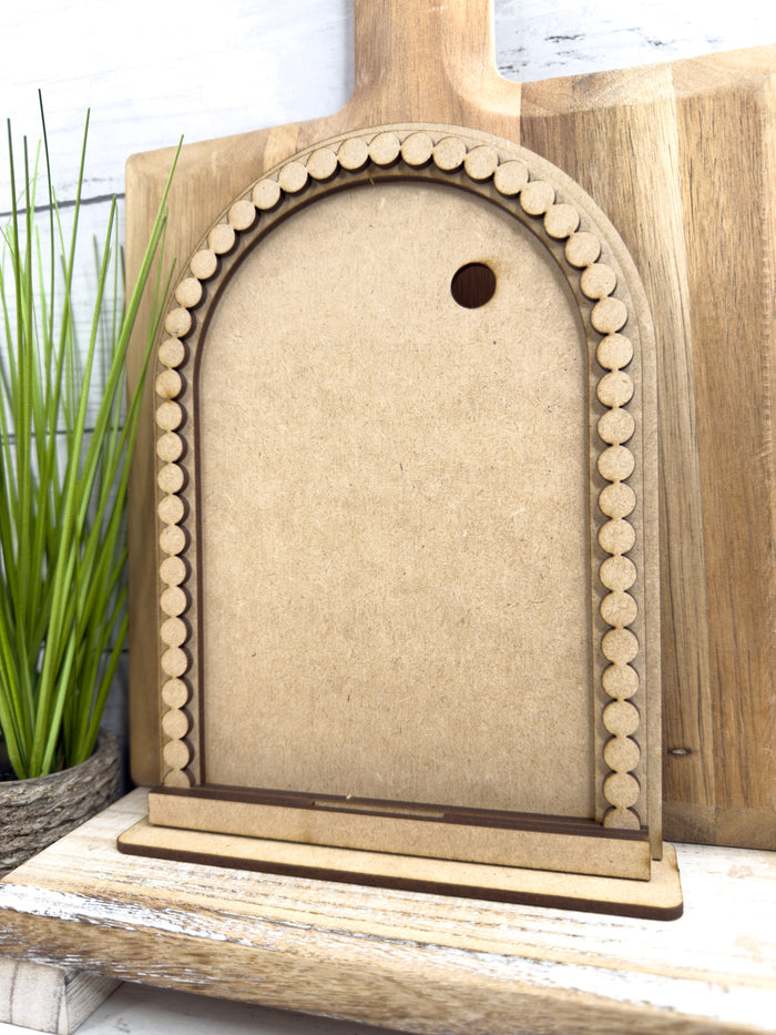 Standard Arch Beaded Framed Base for Interchangeable Arch inserts