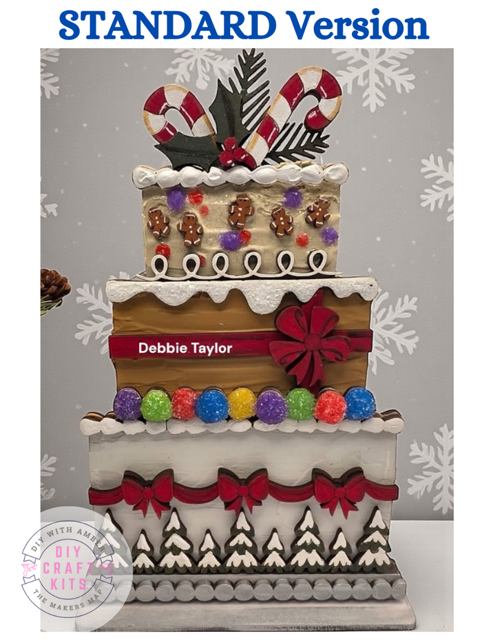 Standard Christmas Cake Insert for Standard Interchangeable Cake Bases