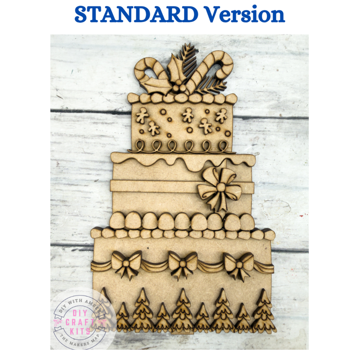 Standard Christmas Cake Insert for Standard Interchangeable Cake Bases
