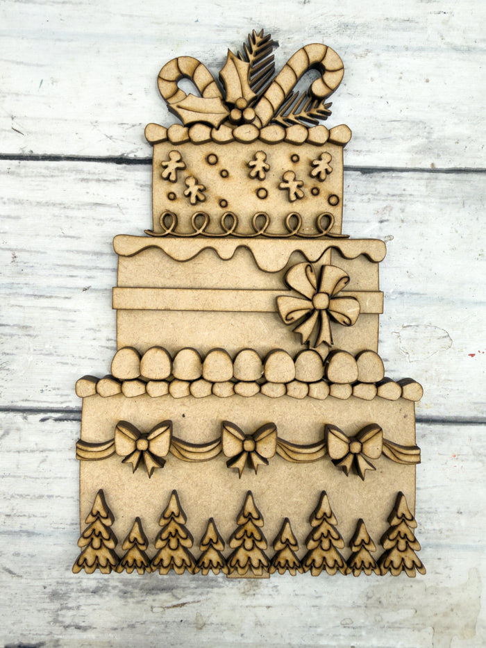 Standard Christmas Cake Insert for Standard Interchangeable Cake Bases