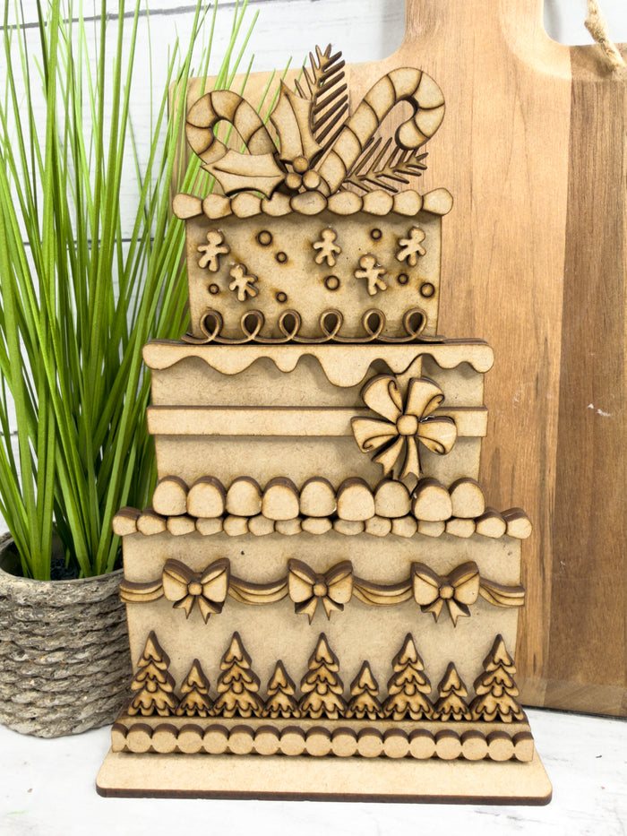 Standard Christmas Cake Insert for Standard Interchangeable Cake Bases