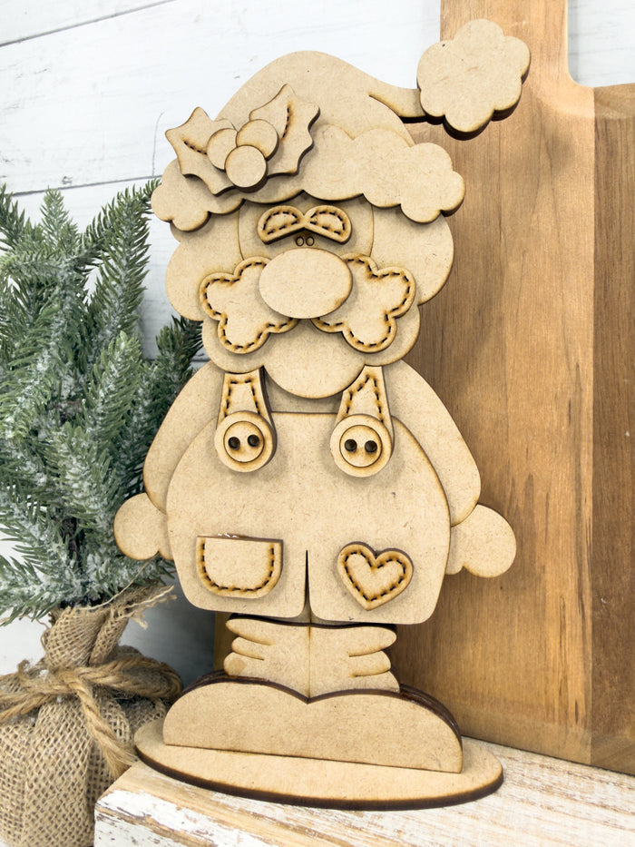 Stitched Santa Shelf Sitter DIY Kit