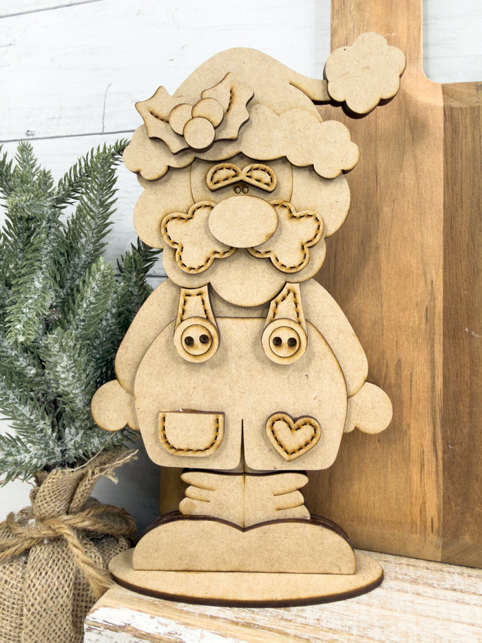 Stitched Santa Shelf Sitter DIY Kit