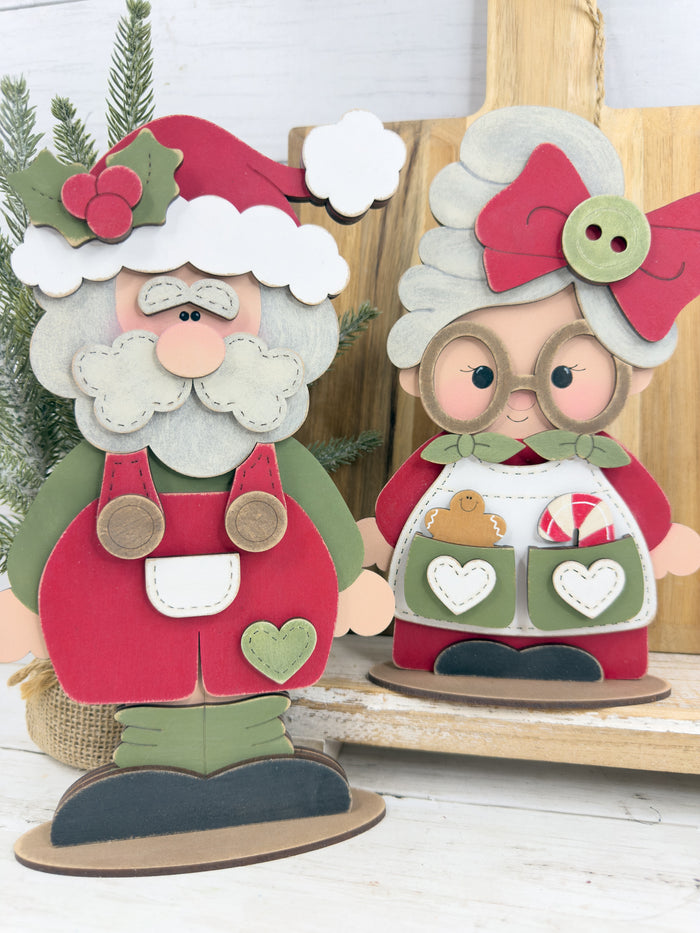 Stitched Santa Shelf Sitter DIY Kit