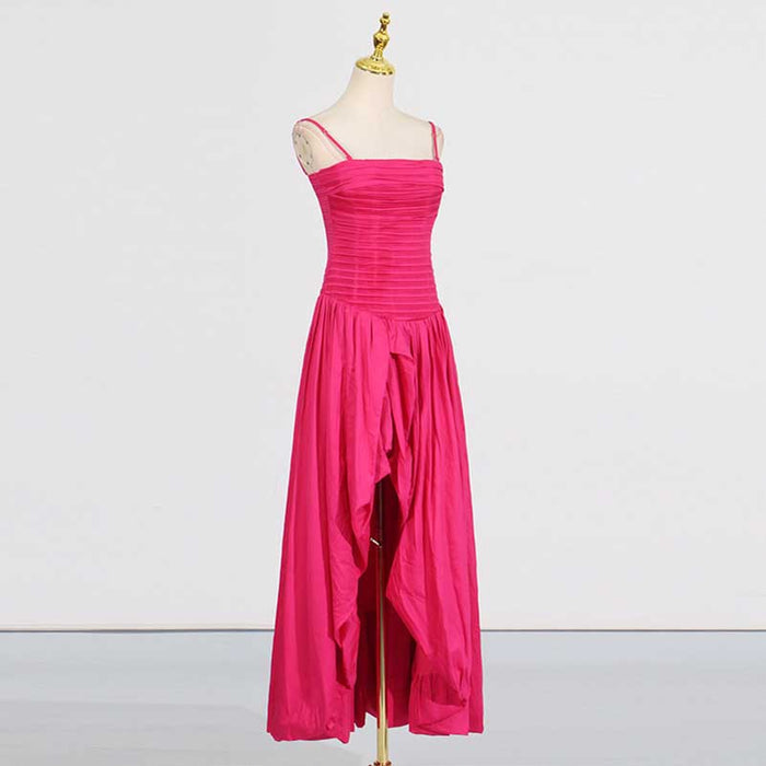 Strapless Bubble Hem Maxi Dress