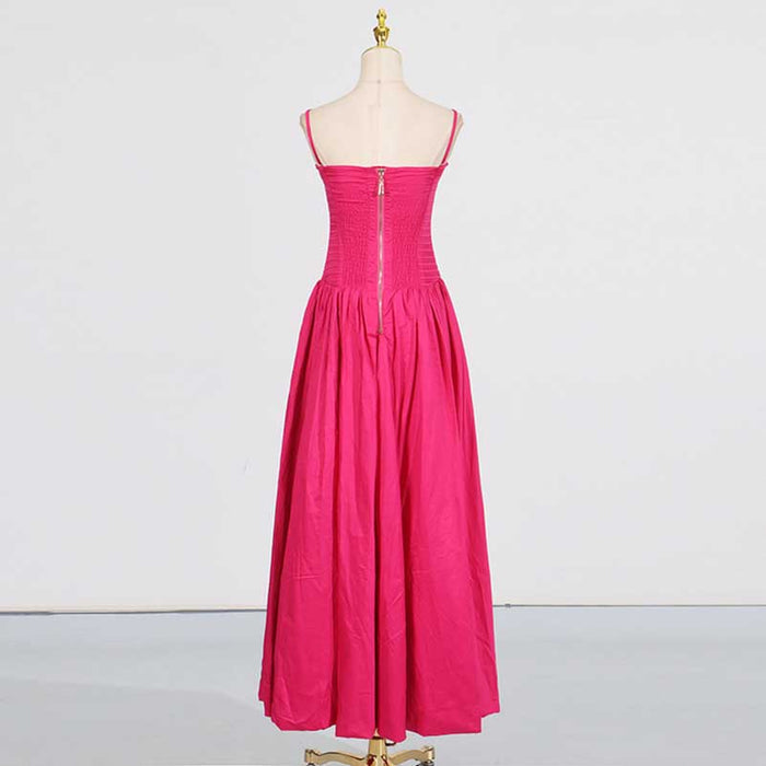 Strapless Bubble Hem Maxi Dress