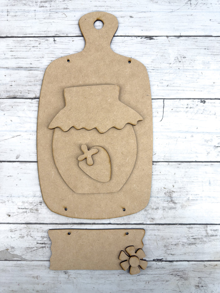 Strawberry Jam Cutting Board DIY Kit