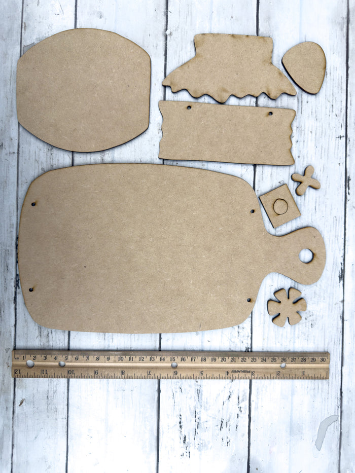 Strawberry Jam Cutting Board DIY Kit