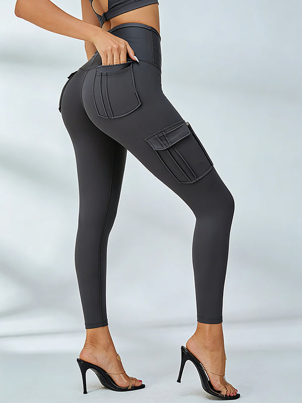 Stretch-fit Hip Leggings With Pockets Leggings