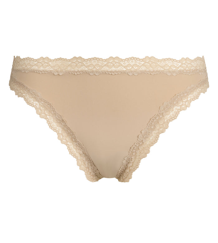 String femme en microfibre et dentelle Nude Dim