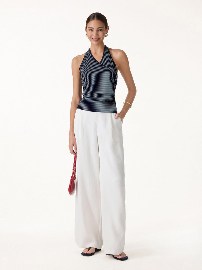 OGLmove Striped Halter Neck Tank Top