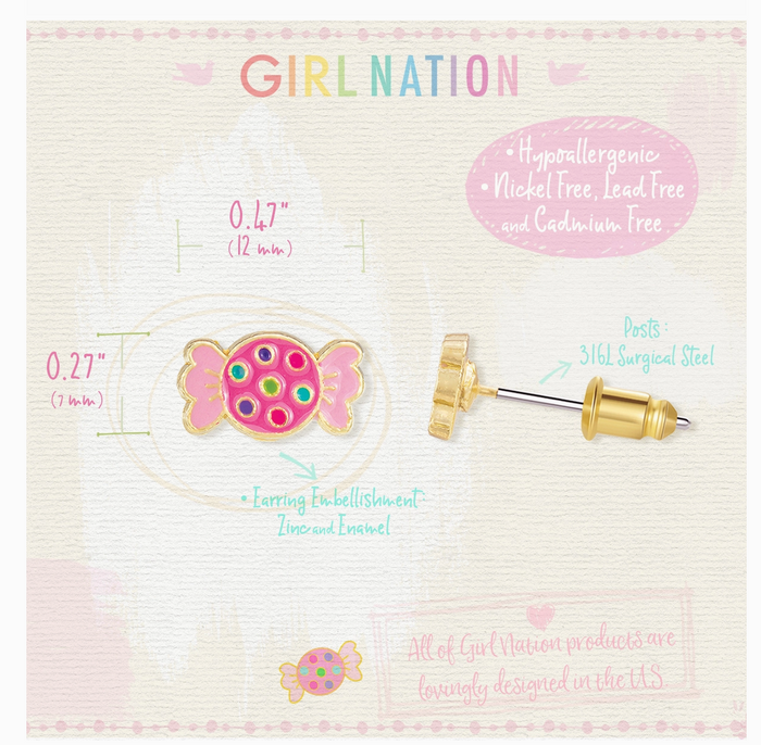 Stud Earrings - Retro Candy