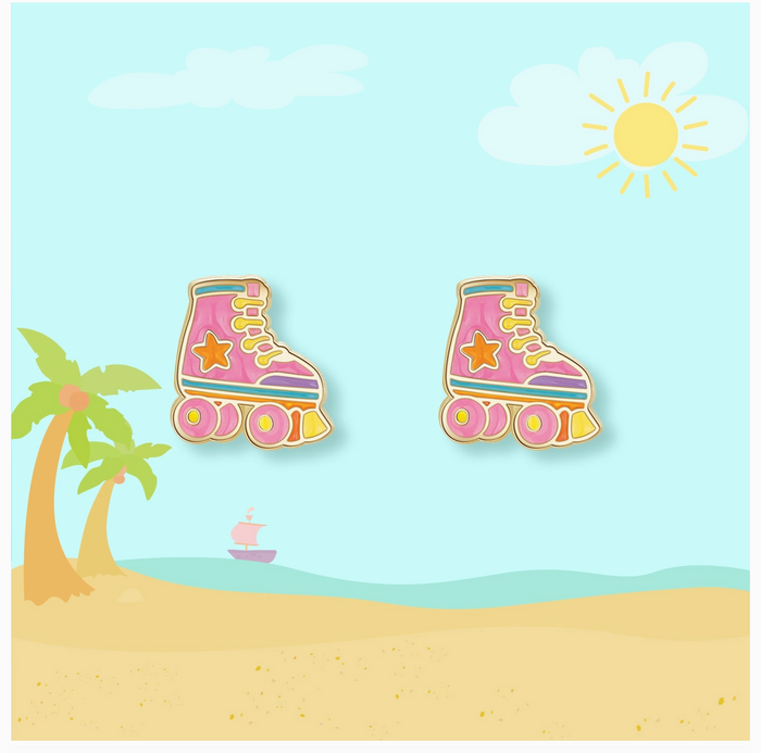 Stud Earrings - Roller Skates