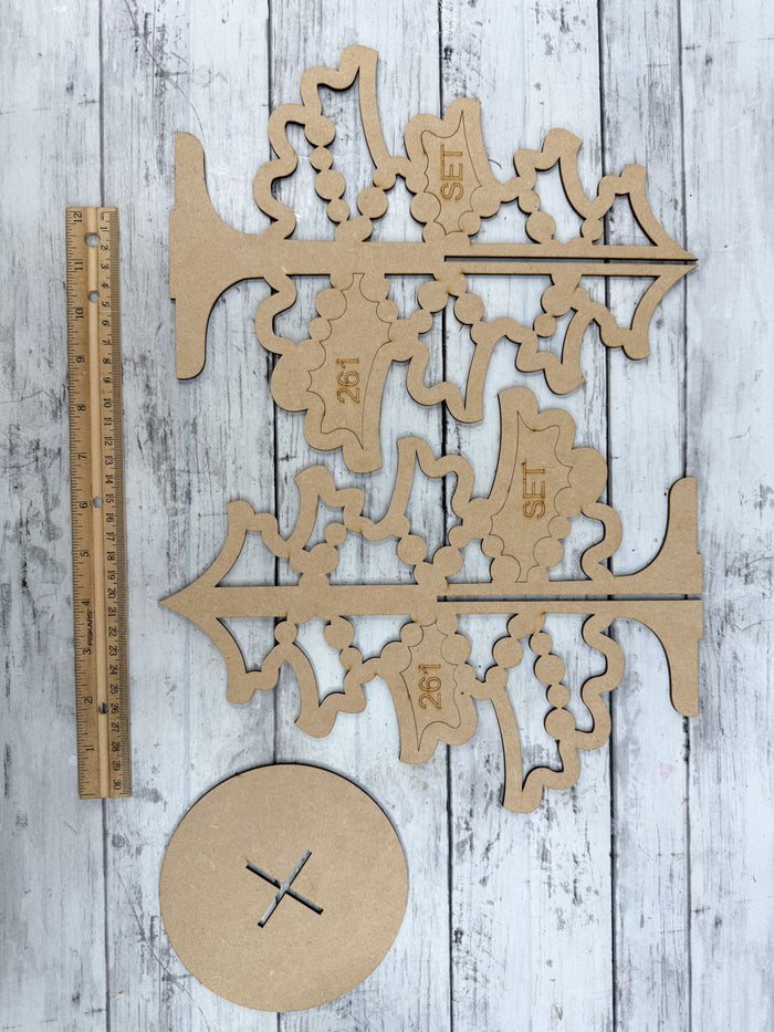 Style 261 3D Standing Tree Laser Cut Outline Frame Blank