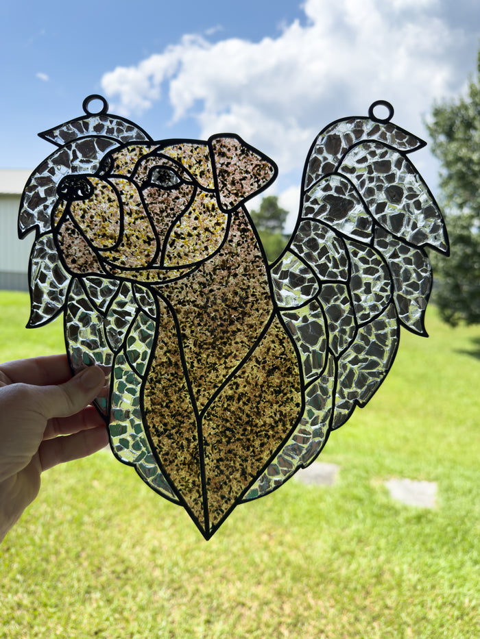 Style 272 Dog Angel Laser Cut Outline Frame Blank