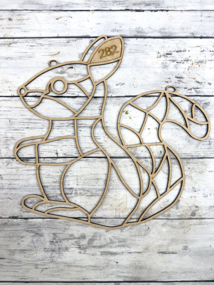 Style 282 Squirrel Laser Cut Outline Frame Blank