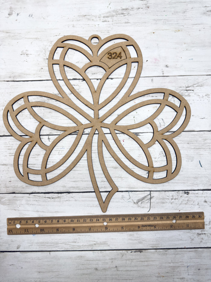 Style 324 Shamrock Laser Cut Outline Frame Blank