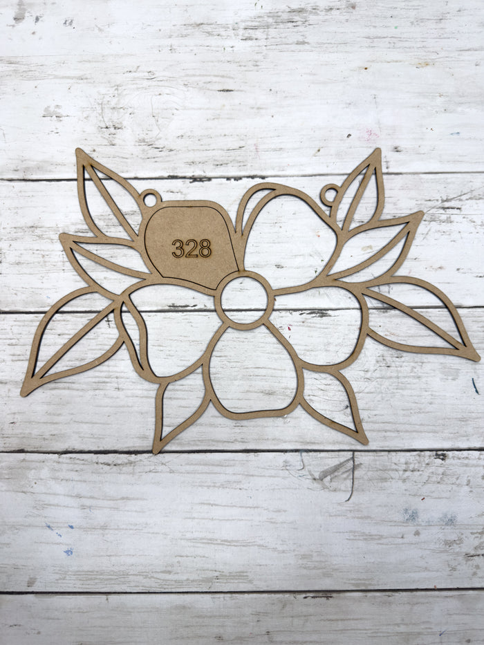 Style 328 Basic Flower Laser Cut Outline Frame Blank