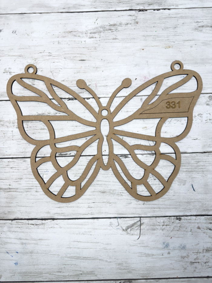 Style 331 Beautiful Butterfly Laser Cut Outline Frame Blank