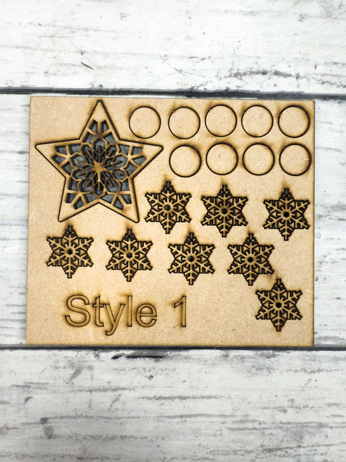 Style A For Tree Wooden Embellishments ONLY