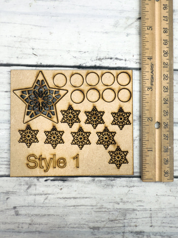 Style A For Tree Wooden Embellishments ONLY