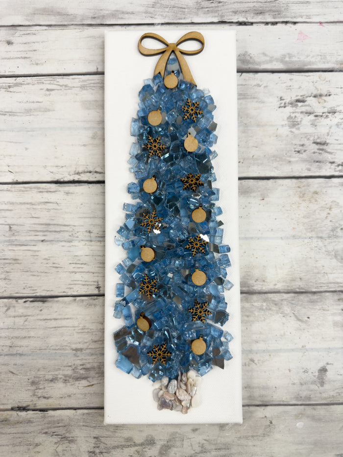 Style C 4x12 Crushed Glass Tree Canvas Project Kit