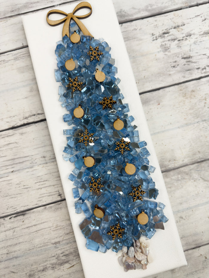 Style C 4x12 Crushed Glass Tree Canvas Project Kit