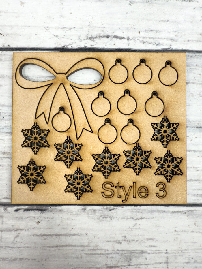 Style C 4x12 Crushed Glass Tree Canvas Project Kit
