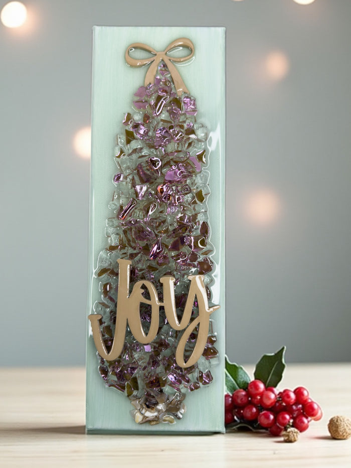 Style E 4x12 Crushed Glass Tree Canvas Project Kit