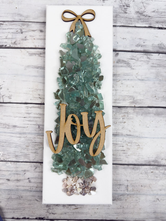Style E 4x12 Crushed Glass Tree Canvas Project Kit