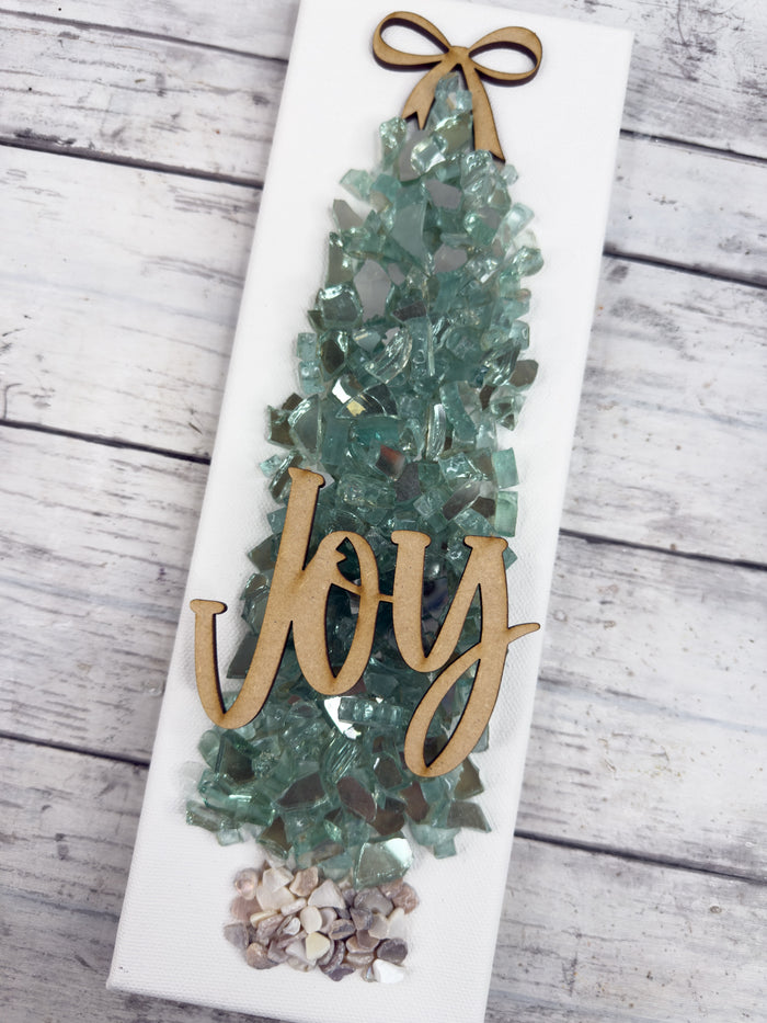 Style E 4x12 Crushed Glass Tree Canvas Project Kit