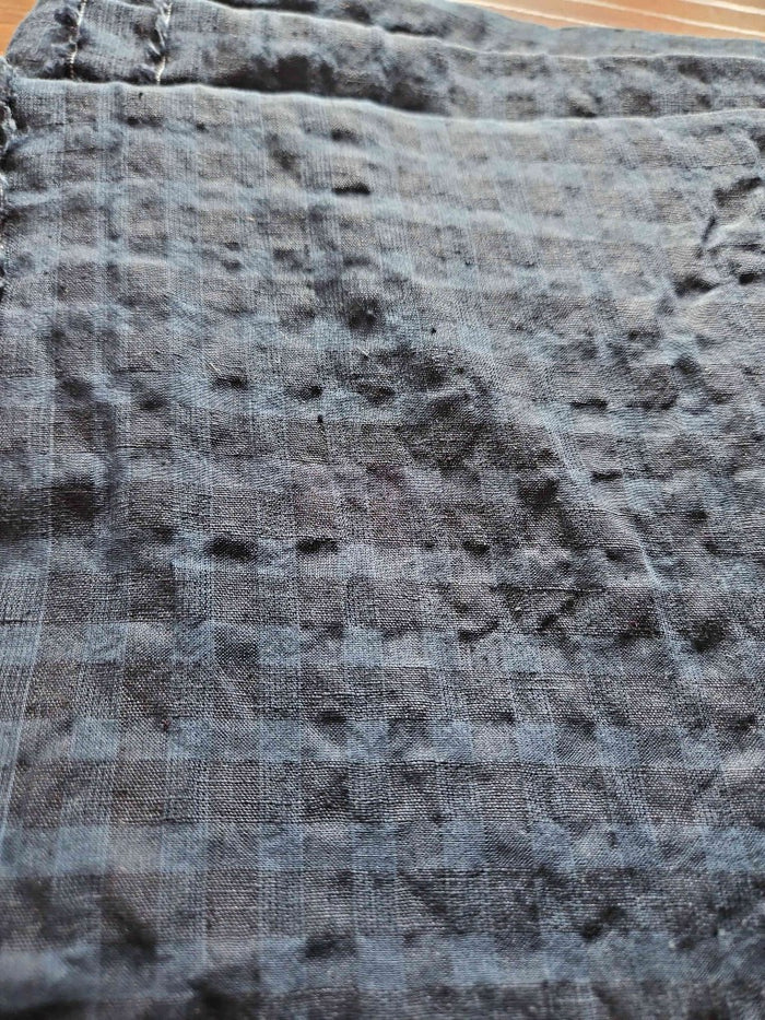 Subtle Seersucker | Linen Cotton Gingham Fabric 8300 8301