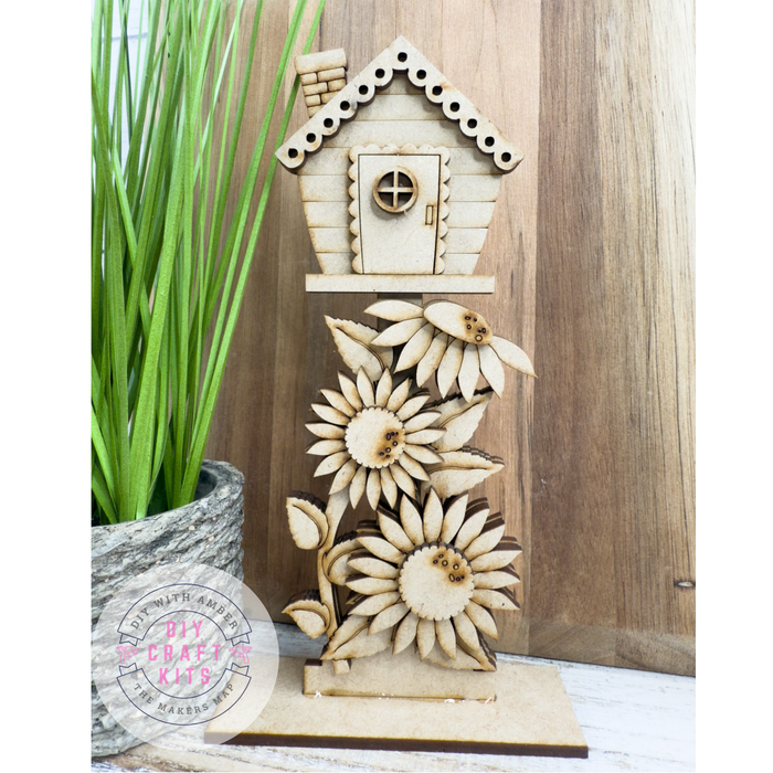 Sunflower Birdhouse DIY Kit