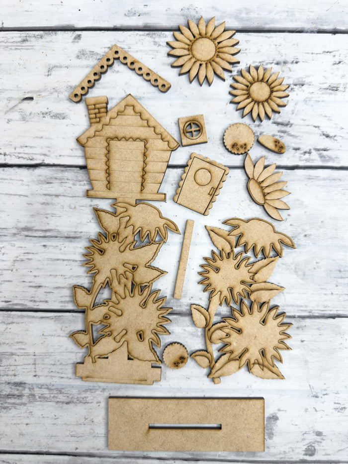 Sunflower Birdhouse DIY Kit