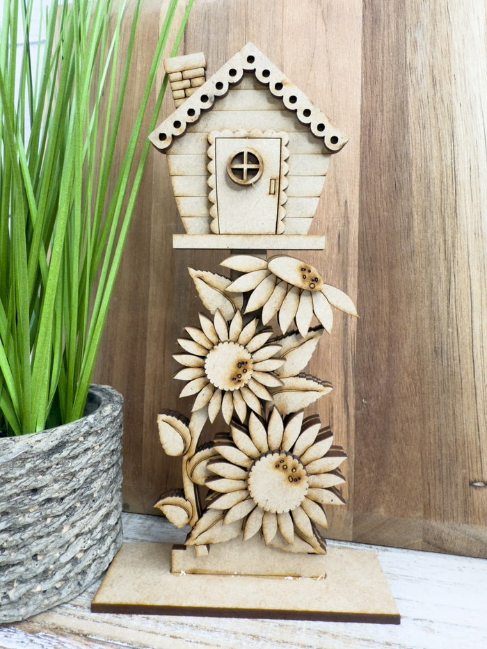 Sunflower Birdhouse DIY Kit