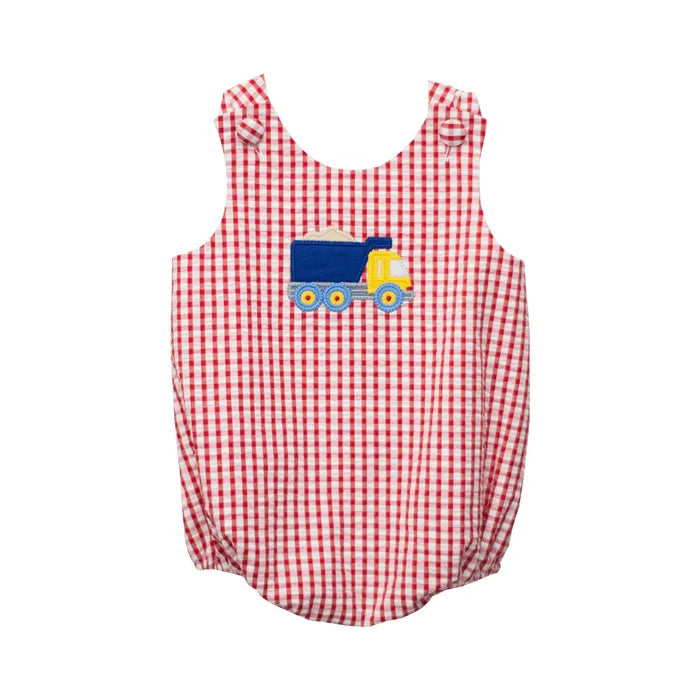 Sunsuit - Construction Red Check