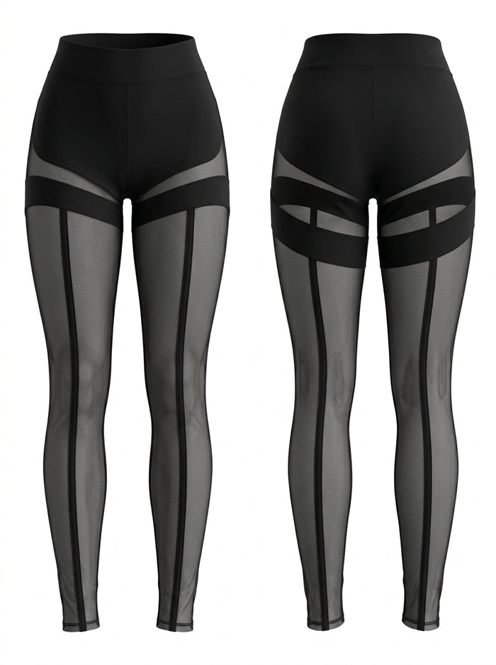 Super Sexy Unique Mesh Hip-lift Leggings