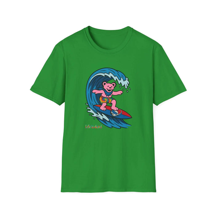 Surfin' Bear - Life is Dead T-Shirt