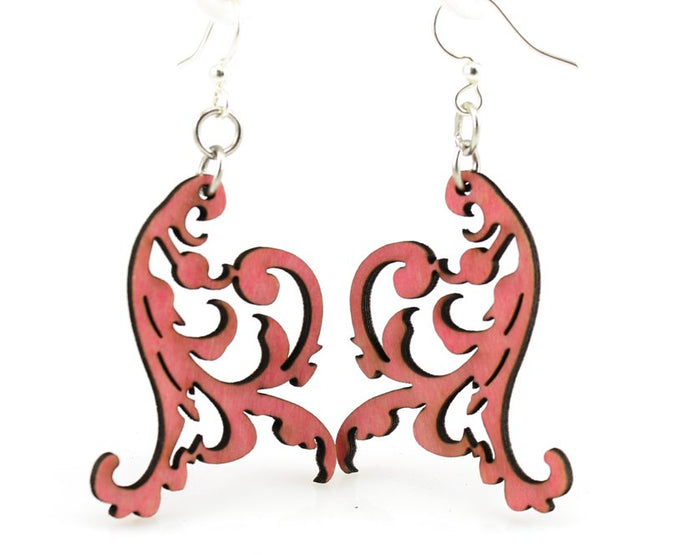 Swaying vine earrings with trailing tendrils, eco-friendly jewelry made in USA
