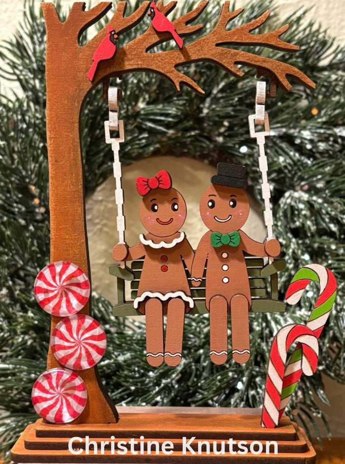 Swinging Gingerbread Couple DIY Kit