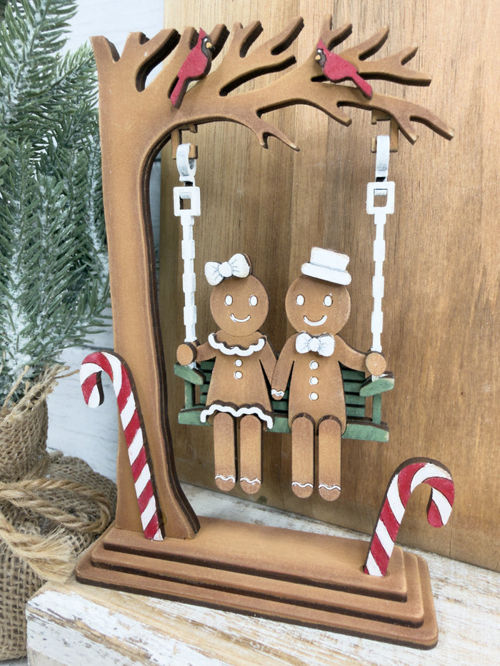 Swinging Gingerbread Couple DIY Kit