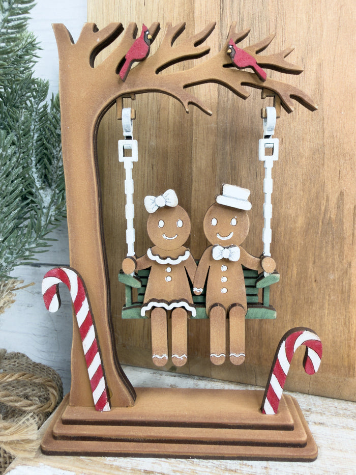 Swinging Gingerbread Couple DIY Kit